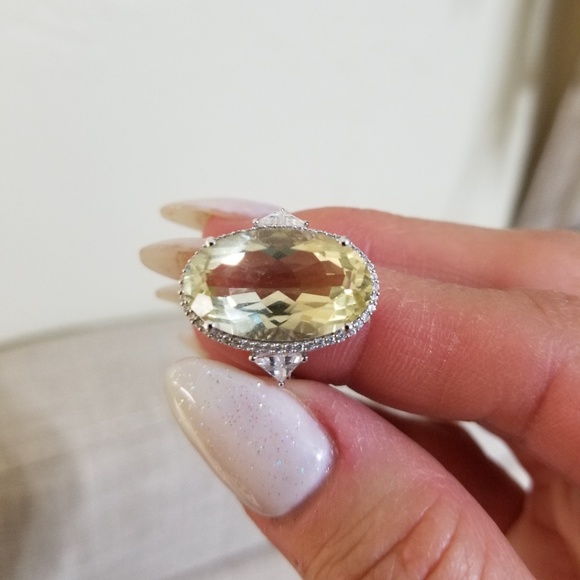 Judith Ripka Limon Canary Yellow Ring NWOT - Picture 4 of 7